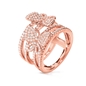Wonderfly Rose Gold Flash Plated Wide Ring-